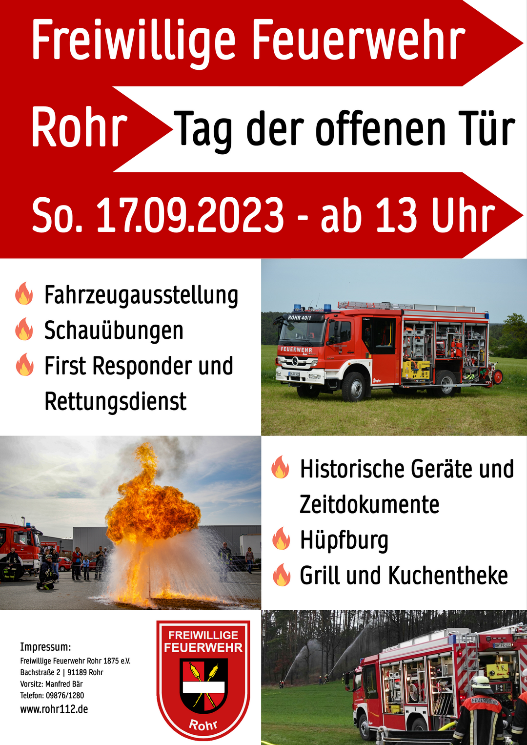 FFW Rohr TagDerOffenenTuer Plakat